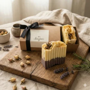 Sabonete Artesanal - \"Linha Gourmet Soul\" - Chocolate com Mel